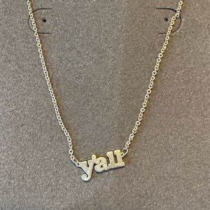 Kendra Scott Silver Y’all Necklace